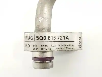 Peça sobressalente para automóvel em segunda mão tubos de ar condicionado por seat leon (5f1) 1.6 tdi referências oem iam 5q0816721a  