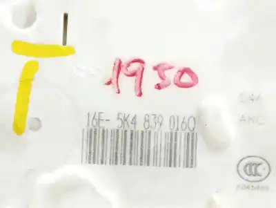 Peça sobressalente para automóvel em segunda mão fechadura da porta traseira direita por seat leon (5f1) 1.6 tdi referências oem iam 5k4839016q  