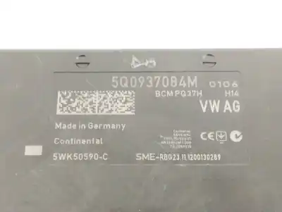 Second-hand car spare part electronic module for seat leon (5f1) 1.6 tdi oem iam references 5q0937084m  5wk50590c