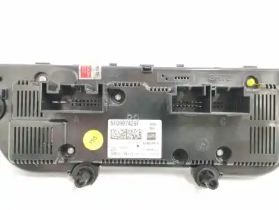 Peça sobressalente para automóvel em segunda mão comando de sofagem (chauffage / ar condicionado) por seat leon (5f1) 1.6 tdi referências oem iam 5f0907426f  5hb01117412