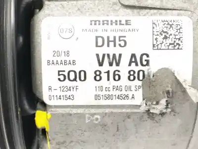 Peça sobressalente para automóvel em segunda mão compressor de ar condicionado a/a a/c por seat leon st (5f8) 2.0 tdi referências oem iam 5q0816803  