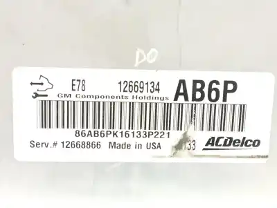 Second-hand car spare part ecu engine control for opel adam (m13) 1.4 oem iam references 12669134  