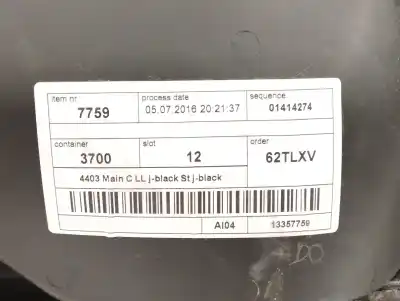 Peça sobressalente para automóvel em segunda mão forra / revestimento da porta dianteira esquerda por opel adam (m13) 1.4 referências oem iam 13357759  