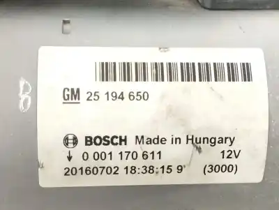 Автозапчасти б/у двигатель запускается за opel adam 1.4 16v ссылки oem iam 25194650  0001170611