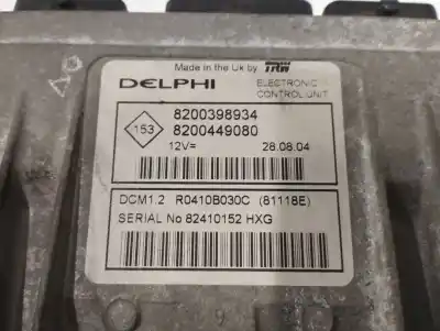 İkinci el araba yedek parçası ecu motor kontrol cihazi için renault modus 1.5 dci diesel oem iam referansları 8200398934  