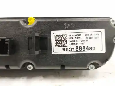 Peça sobressalente para automóvel em segunda mão comando de sofagem (chauffage / ar condicionado) por opel mokka 1.2 (76) referências oem iam 9831888480  