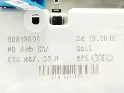 Second-hand car spare part interior light for audi q5 (8r) 2.0 16v tdi oem iam references 8t0947135b  80913800