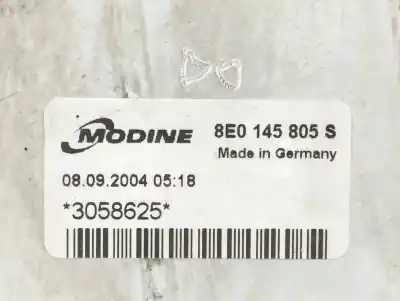 Peça sobressalente para automóvel em segunda mão intercooler por audi a4 berlina (8e) 1.9 tdi (96kw) referências oem iam 8e0145805s  