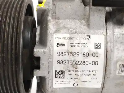 Pezzo di ricambio per auto di seconda mano compressore aria condizionata per citroen c4 picasso ii 1.6 bluehdi 120 riferimenti oem iam 9827529180  9827552280