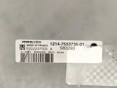 Peça sobressalente para automóvel em segunda mão centralina de motor uce por mini mini (r50,r53) 1.6 16v cat referências oem iam 12147553735  s122237005a