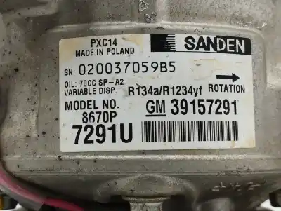 Автозапчасти б/у компрессор кондиционера воздуха за opel astra k lim. 5türig 1.6 cdti dpf ссылки oem iam 39157291  7291u