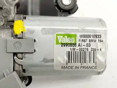 Peça sobressalente para automóvel em segunda mão motor do limpador traseiro por bmw x1 (e84) sdrive 18 d referências oem iam 2990856  w000010933