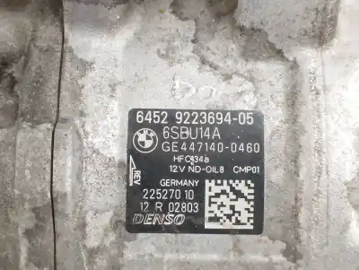 Peça sobressalente para automóvel em segunda mão compressor de ar condicionado a/a a/c por bmw x1 (e84) sdrive 18 d referências oem iam 64529223694  6sbu14a