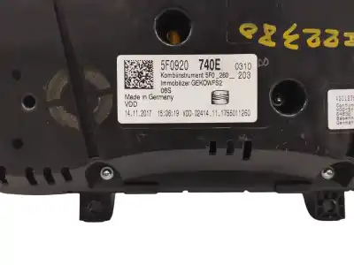 Peça sobressalente para automóvel em segunda mão quadrante por seat leon (5f1) 1.2 tsi referências oem iam 5f0920740e  a2c12362000
