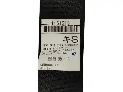 Pezzo di ricambio per auto di seconda mano cintura di sicurezza posteriore destra per infiniti q50 q50 base hybrid riferimenti oem iam tkkah2eg756  
