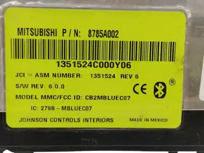 Pezzo di ricambio per auto di seconda mano modulo elettronico per mitsubishi outlander ii (cw_w) 2.0 di-d (cw8w) riferimenti oem iam 8785a002  1351524
