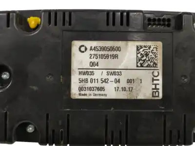 Peça sobressalente para automóvel em segunda mão comando de sofagem (chauffage / ar condicionado) por smart forfour 0.9 turbo cat referências oem iam a4539050600  275105919r