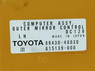 Peça sobressalente para automóvel em segunda mão módulo eletrônico por lexus rx 3.3 v6 24v cat referências oem iam 8943048030  615139000