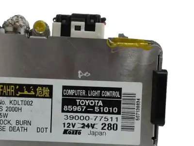 Автозапчасти б/у блок управления ксеноновыми фарами за lexus rx 300 (mcu35) 3.0 v6 cat ссылки oem iam 8596751010  3900077511