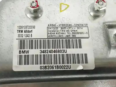 Автозапчасти б/у подушка безопасности передняя правая за bmw serie 7 (e65/e66) 730d ссылки oem iam 34824046803u  30321242b