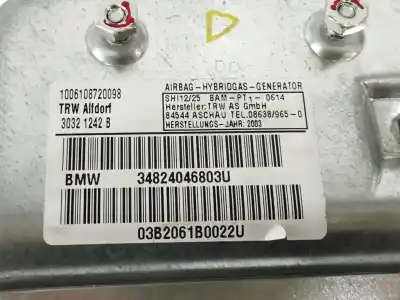 Second-hand car spare part front right side airbag for bmw 7 (e65, e66, e67) 730 d oem iam references 34824046803u  30321242b