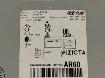 Peça sobressalente para automóvel em segunda mão sistema de áudio / rádio cd por kia cee´d (jd) 1.4 cvvt referências oem iam 96170a2600wk  