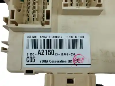 Second-hand car spare part fuse box unit for kia cee´d (jd) 1.4 cvvt oem iam references 91950a2150  