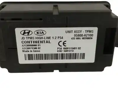 Peça sobressalente para automóvel em segunda mão módulo eletrônico por kia cee´d (jd) 1.4 cvvt referências oem iam 95800a2100  a2c30980000