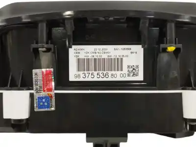 Peça sobressalente para automóvel em segunda mão quadrante por citroen c3 1.5 blue-hdi fap referências oem iam 9837553680  