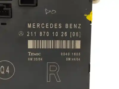 Автозапчасти б/у электронный модуль за mercedes clase e (w211) berlina 3.5 v6 cat ссылки oem iam 2118701026  