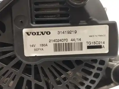 Second-hand car spare part alternator for volvo v40 fastback (525) d2 oem iam references 31419219  150a