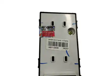 Second-hand car spare part left front power window switch for hyundai i30 fastback tecno oem iam references 93571g3030  