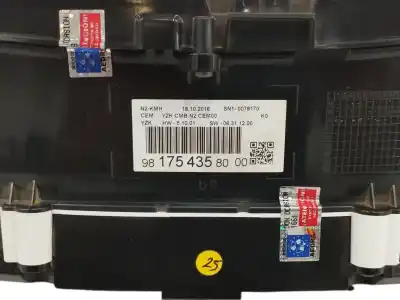 Peça sobressalente para automóvel em segunda mão quadrante por citroen jumpy fugón 2.0 blue-hdi fap referências oem iam 9817543580  