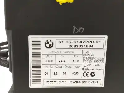 Second-hand car spare part electronic module for bmw serie 3 cabrio (e93) 2.0 16v cat oem iam references 61359147220  5wk49513