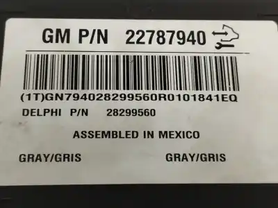 Second-hand car spare part electronic module for opel antara 2.2 cdti cat (a 22 dm / lnq) oem iam references 22787940 28299560 