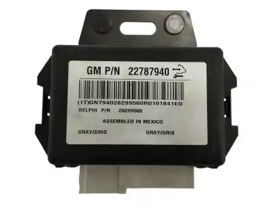 Peça sobressalente para automóvel em segunda mão módulo eletrônico por opel antara 2.2 cdti cat (a 22 dm / lnq) referências oem iam 22787940
