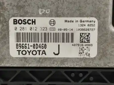 Second-hand car spare part ecu engine control for toyota yaris (ksp9/scp9/nlp9) 1.4 turbodiesel cat oem iam references 896610d460  0281012323