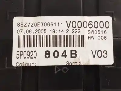 Peça sobressalente para automóvel em segunda mão quadrante por seat toledo (5p2) 2.0 tdi referências oem iam 5p0920804b  