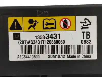 Peça sobressalente para automóvel em segunda mão centralina de airbag por chevrolet aveo 1.4 cat referências oem iam 13583431  a2c34410500