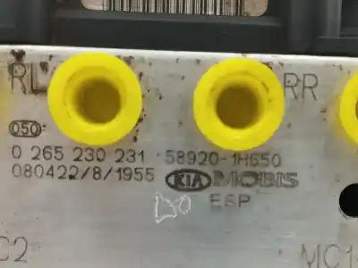 Second-hand car spare part abs for kia cee´d 2.0 crdi oem iam references 589201h650  0265230231