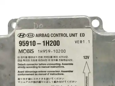 Peça sobressalente para automóvel em segunda mão centralina de airbag por kia cee´d 2.0 crdi referências oem iam 959101h200  1h95910200