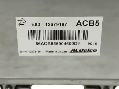 Second-hand car spare part ecu engine control for opel corsa d (s07) 1.4 (l08 l68) oem iam references 12679197  
