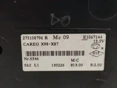 Pezzo di ricambio per auto di seconda mano controllo climatico per renault clio iv (bh_) 1.5 dci 90 riferimenti oem iam 275108796r  