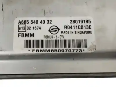 Автозапчасти б/у блок управления двигателем за ssangyong rodius 2.7 turbodiesel cat ссылки oem iam a6655404032  