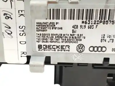 Tweedehands auto-onderdeel multifunctioneel display voor audi a8 (4e2) 6.0 w12 48v cat (bht) oem iam-referenties 4e0919603f  