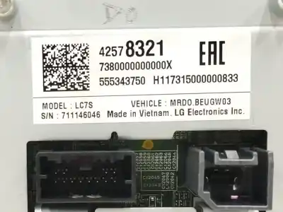 Автозапчастина б/у багатофункційний дисплей для opel astra k lim. 5türig 1.6 cdti dpf посилання на oem iam 42578321  