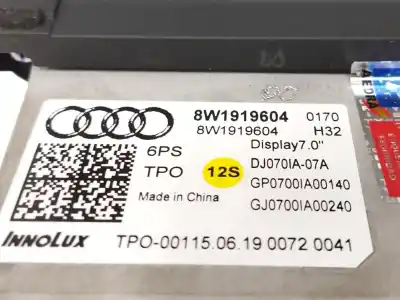 Second-hand car spare part multifunction display for audi a4 avant (8w5) sport edition quattro oem iam references 8w1919604  