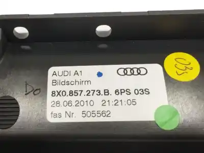 Second-hand car spare part multifunction display for audi a1 (8x) 1.6 tdi oem iam references 8x0857273b  