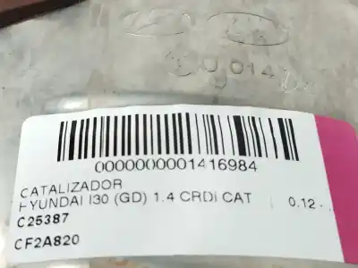 Second-hand car spare part catalytic converter for hyundai i30 (gd) 1.4 crdi cat oem iam references u014  cf2a820
