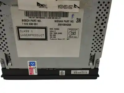 Second-hand car spare part gps navigation system for nissan note (e11e) tekna oem iam references 25915bh20a  